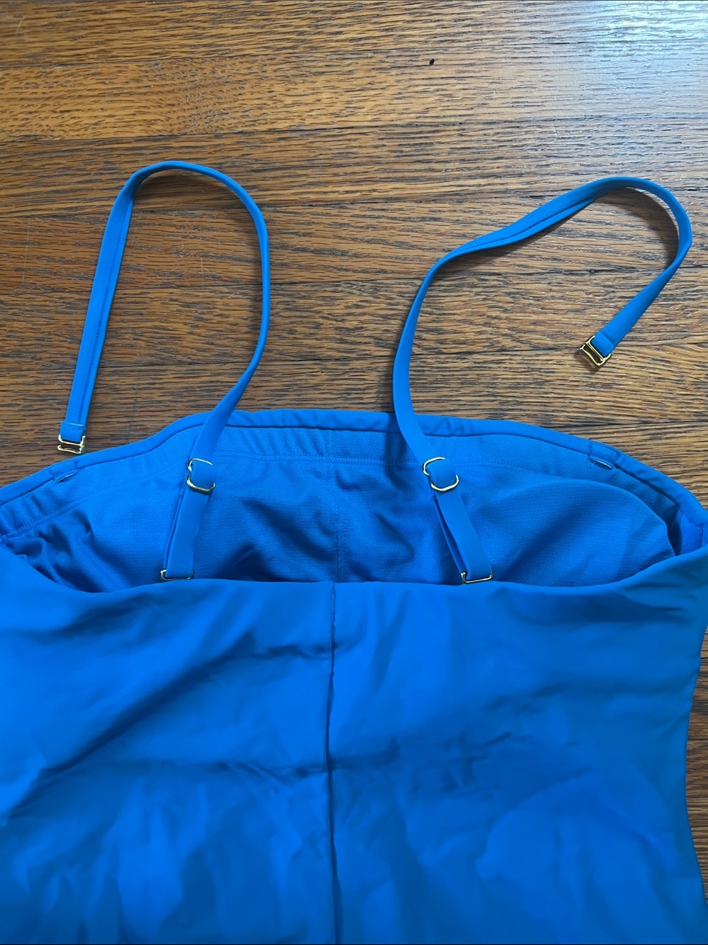 Shade & Shore Bright Blue One-Piece Swimsuit - medium 8/10 - Picture 3 of 4